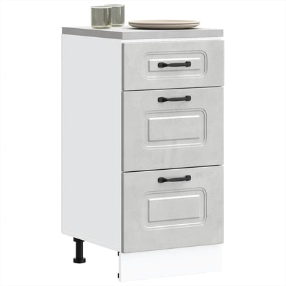Armadi Forno 2 Pz Lucca In Legno Multistrato Grigio Cemento