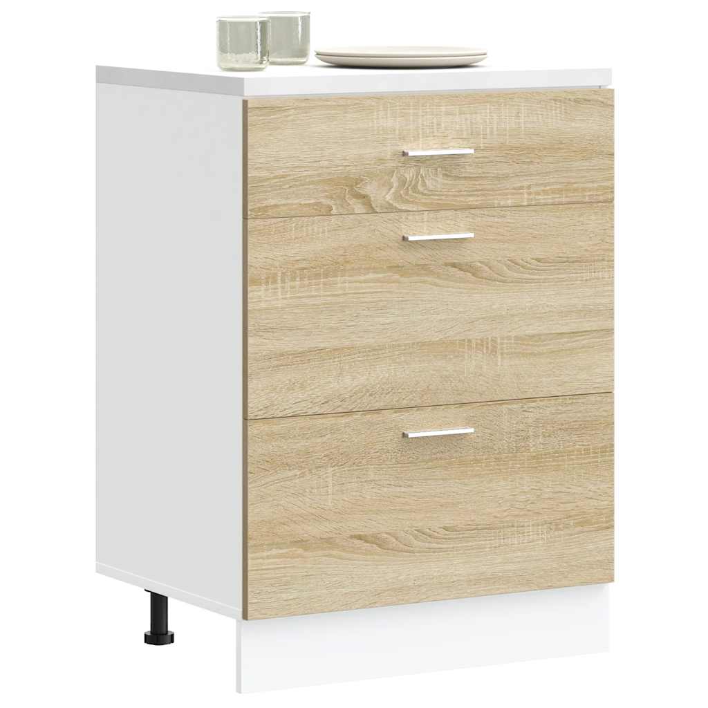 Mobili Pensili “Lyon” 2 Pz 50X31X60 Cm Rovere Sonoma