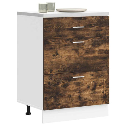 Mobile Da Forno Lyon 60X46X81,5 Cm Rovere Fumo
