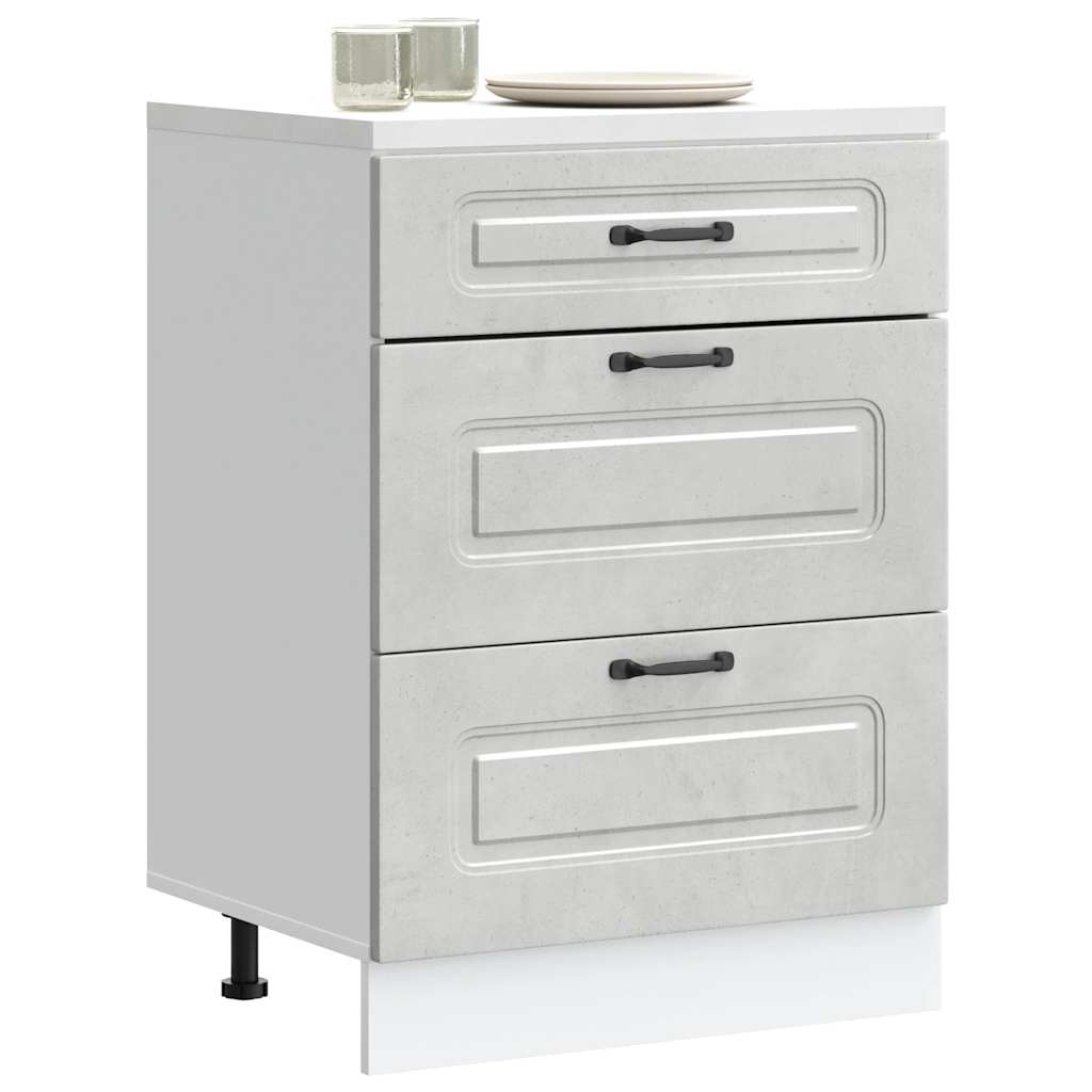 Armadi Forno 2 Pz Lucca In Legno Multistrato Grigio Cemento