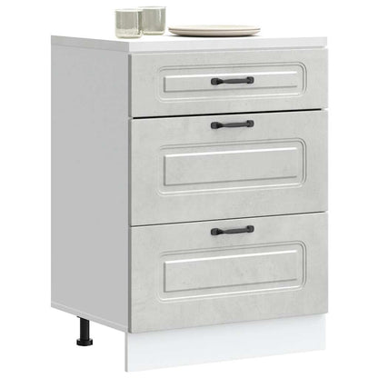 Armadi Forno 2 Pz Lucca In Legno Multistrato Grigio Cemento