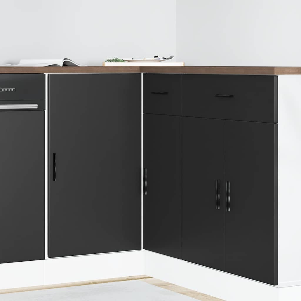 Mobile Pensile “Lyon” 60X31X40 Cm In Legno Multistrato Nero