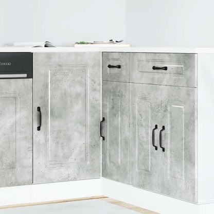 Armadi Forno 2 Pz Lucca In Legno Multistrato Grigio Cemento