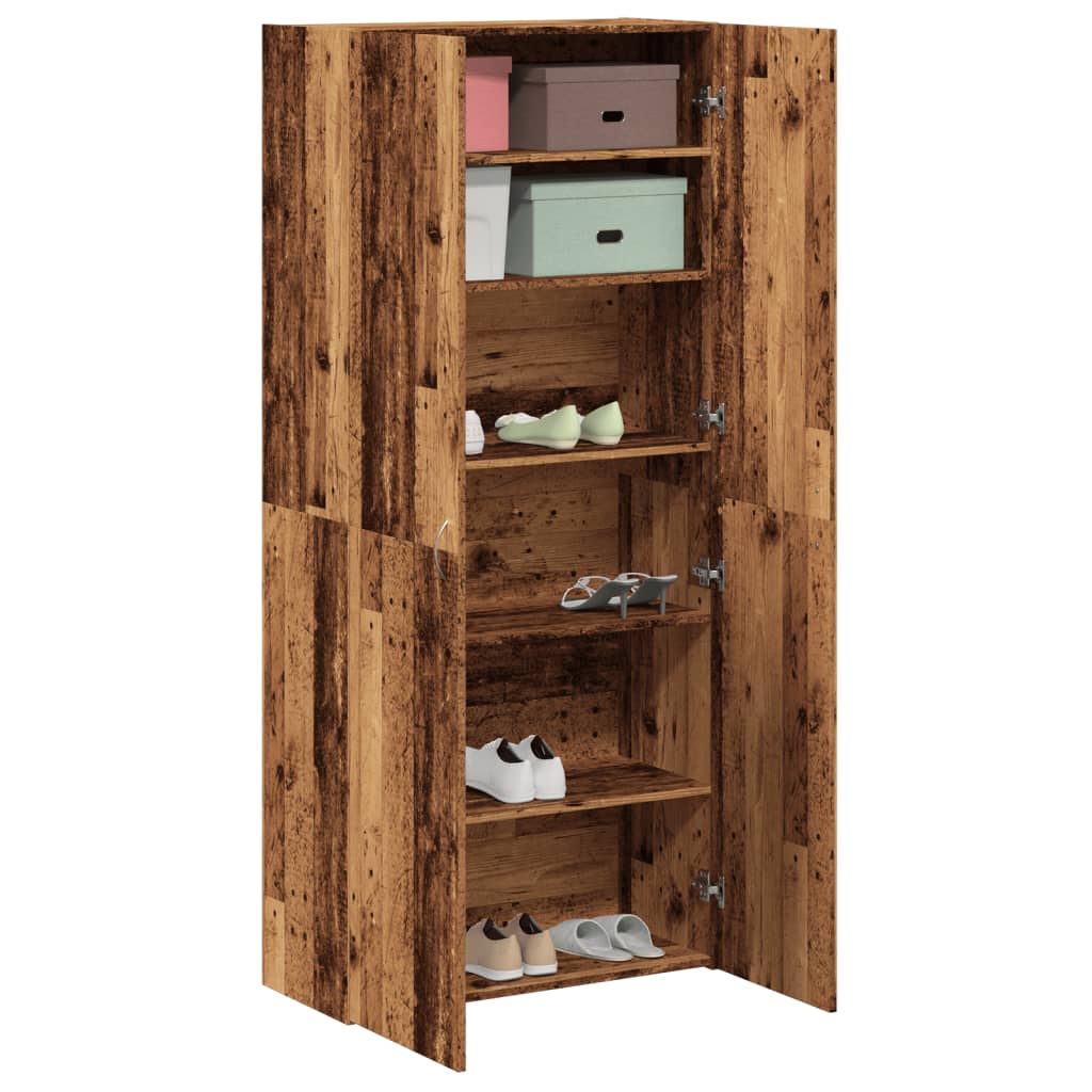 Scarpiera 80X35,5X180 Cm In Legno Multistrato