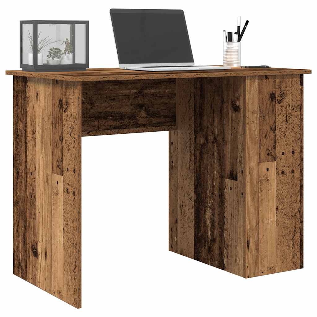 Scrivania Nera 100X55X75 Cm In Legno Multistrato