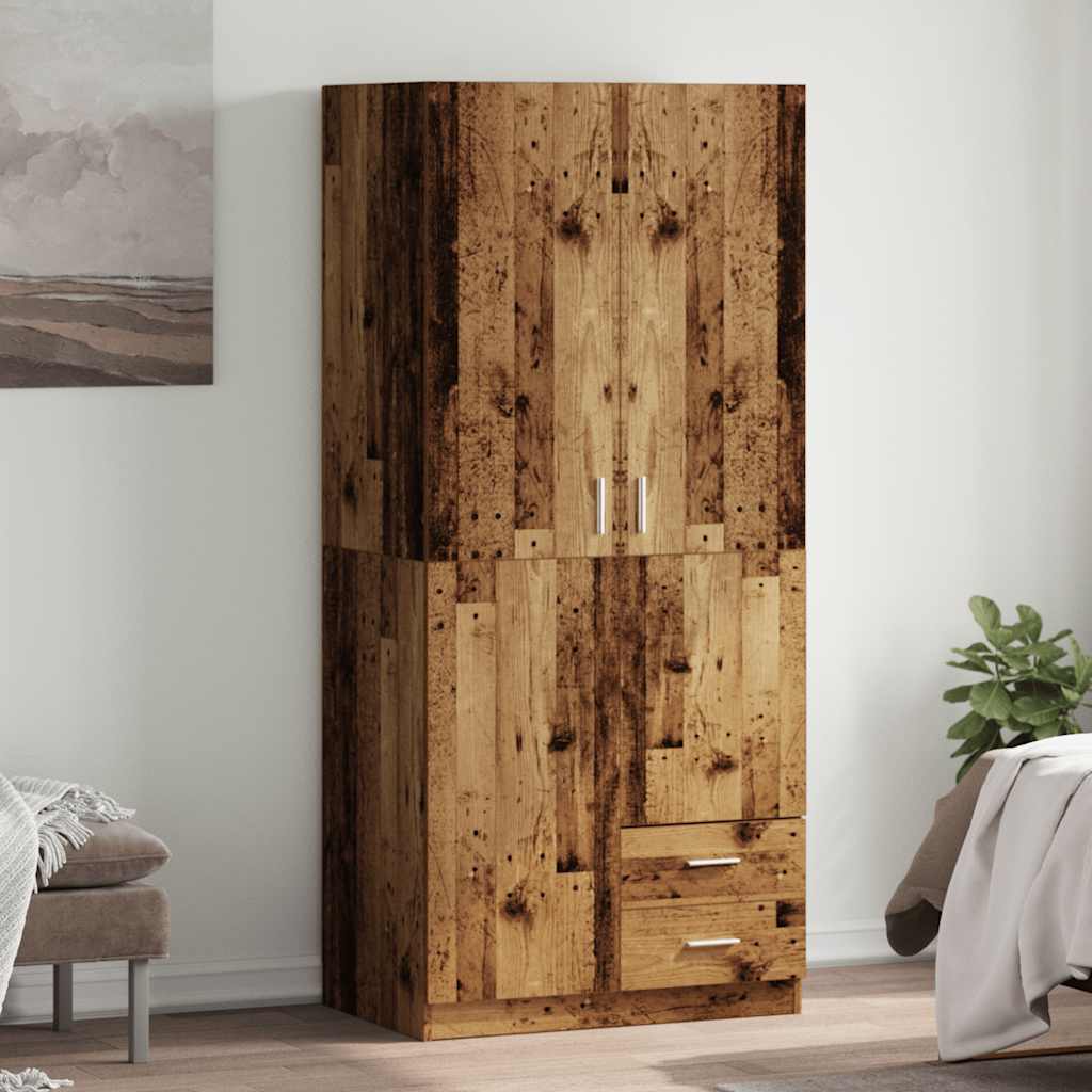 Armadio 80X52X180 Cm In Legno Multistrato