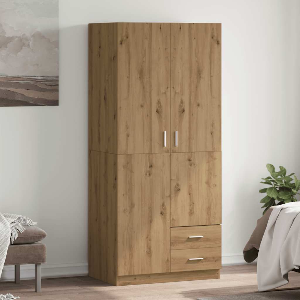 Armadio 80X52X180 Cm In Legno Multistrato