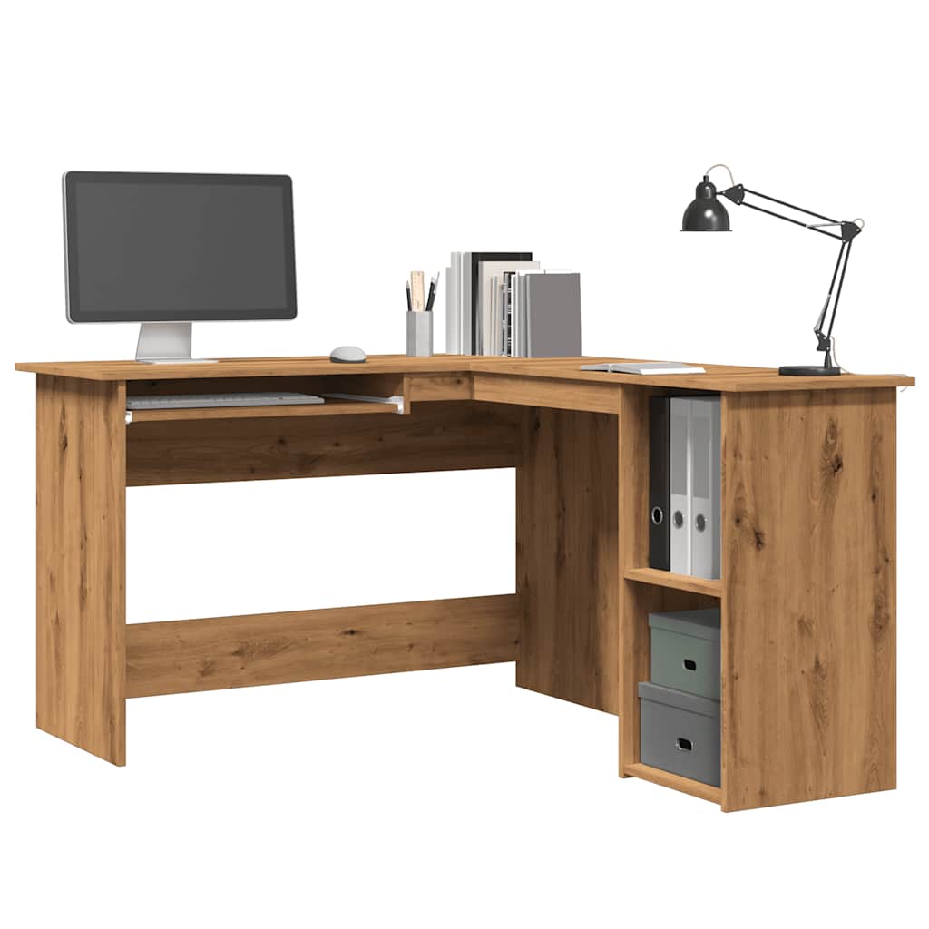 Scrivania Angolare A L 120X140X75Cm Multistrato