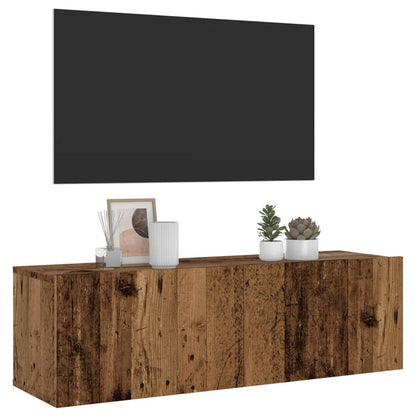 Mobili Tv A Parete 2Pz 80X30X30 Cm