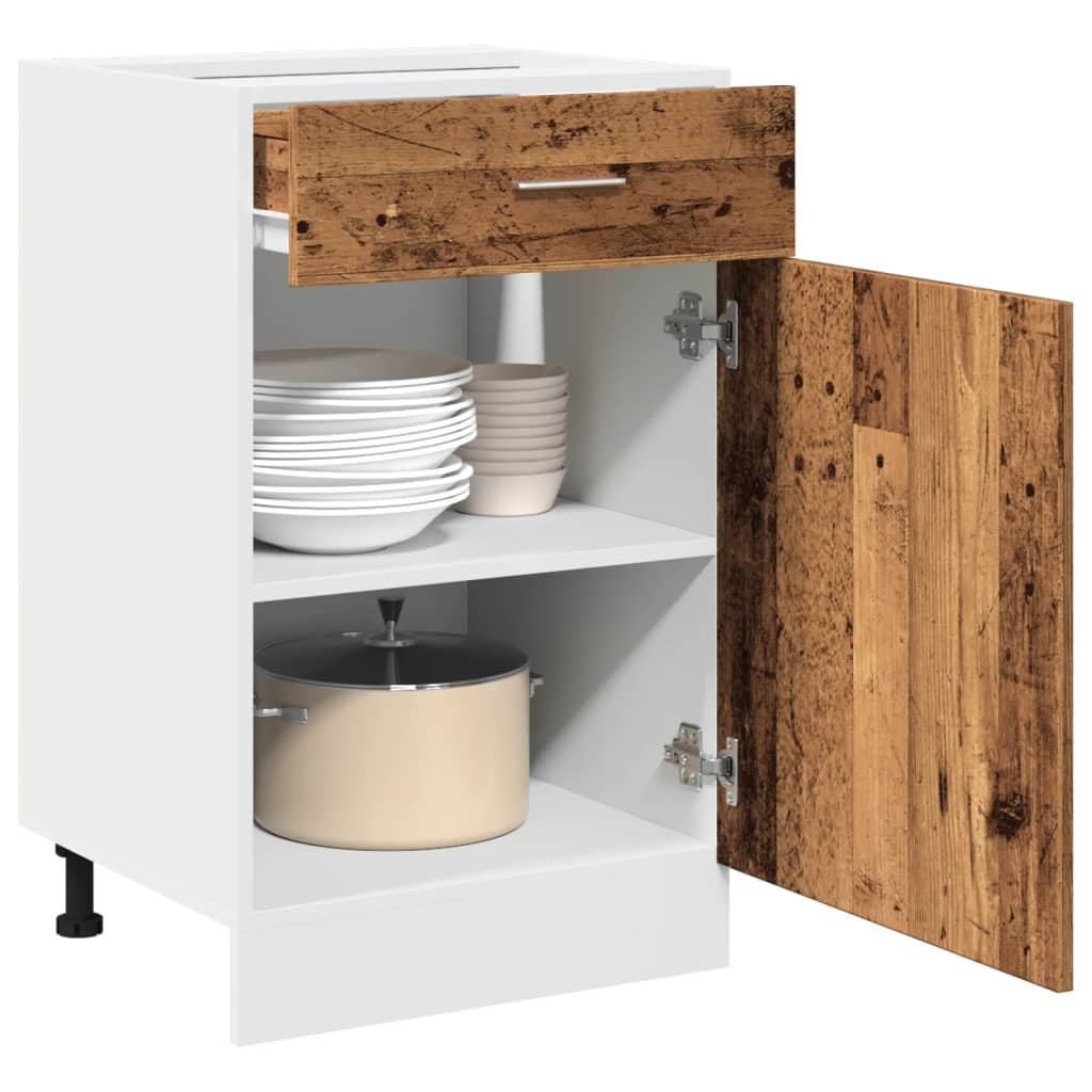 Cassettiera “Lyon” Inferiore 60X46X81,5 Cm Legno Antico