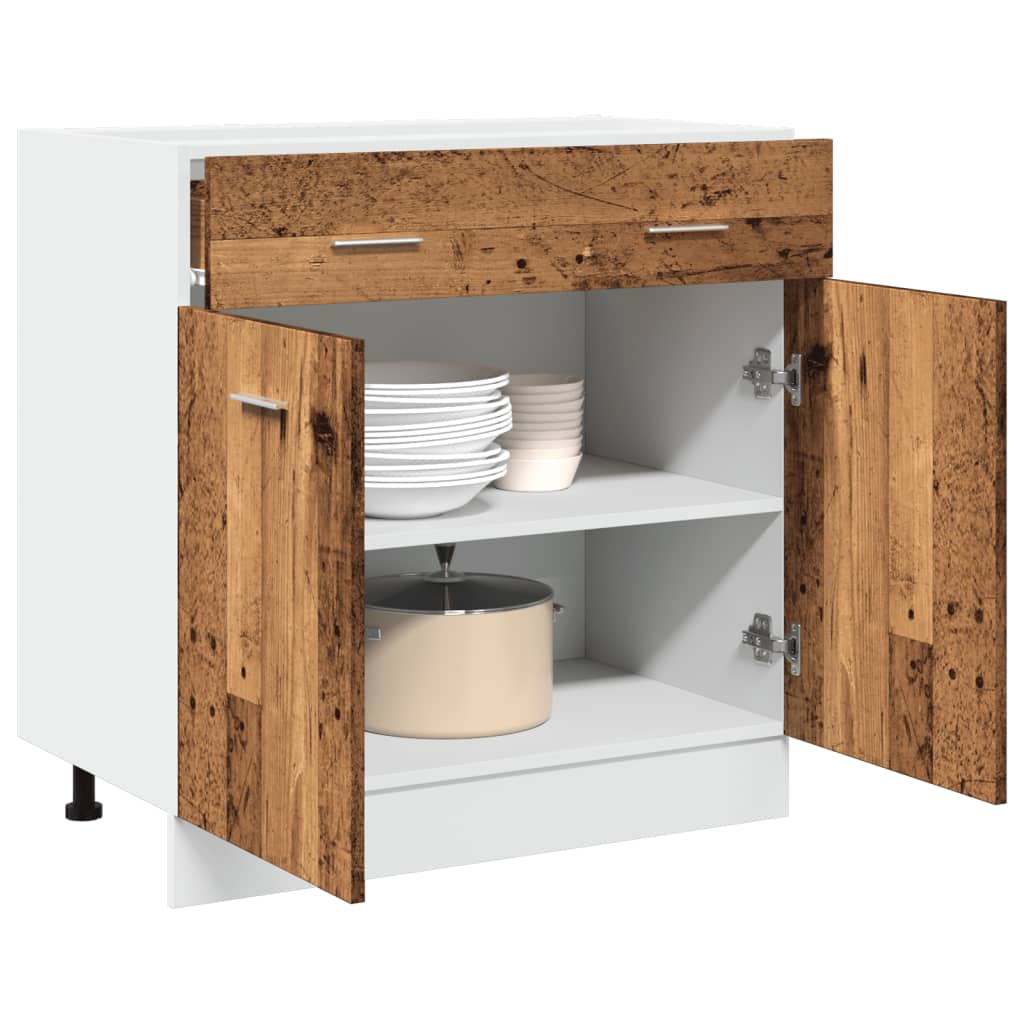 Cassettiera “Lyon” Inferiore 60X46X81,5 Cm Legno Antico