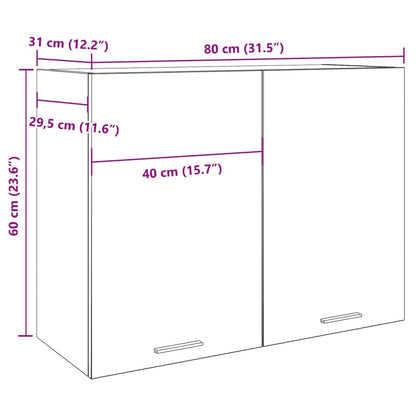 Mobile Pensile “Lyon” 80X31X60 Cm Rovere Artigianale