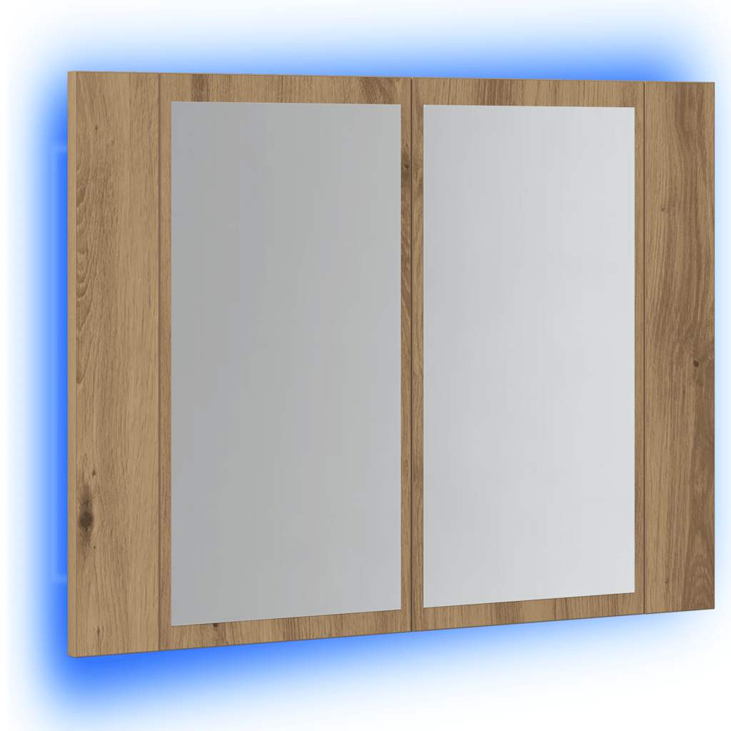 Mobile Specchio Led 60X12X45 Cm Multistrato