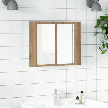 Mobile Specchio Led 60X12X45 Cm Multistrato