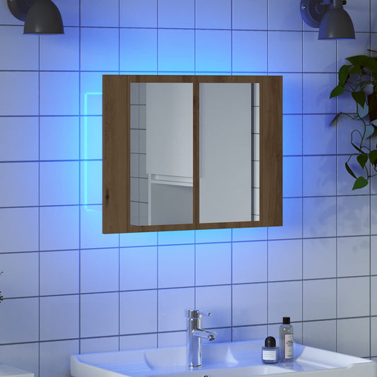 Mobile Specchio Led 60X12X45 Cm Multistrato