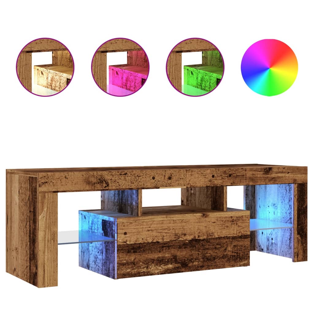 Mobile Porta Tv Con Led 120X36,5X40 Cm Multistrato