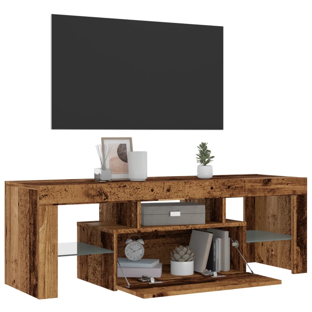 Mobile Porta Tv Con Led 120X36,5X40 Cm Multistrato