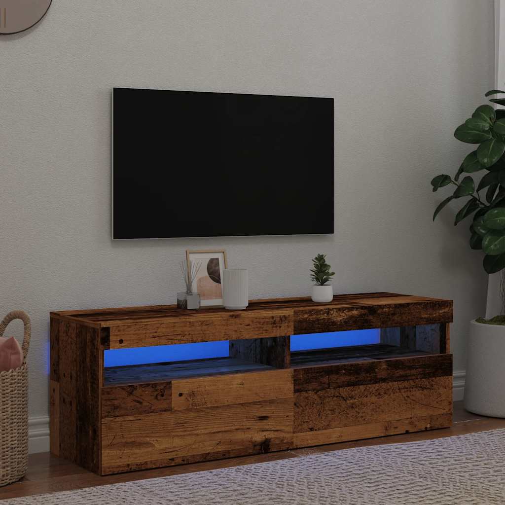Mobili Porta Tv Con Luci Led 2 Pz 75X35X40 Cm