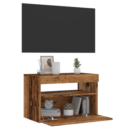 Mobili Porta Tv Con Luci Led 2 Pz 75X35X40 Cm