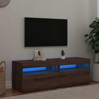Mobili Porta Tv Con Luci Led 2 Pz 75X35X40 Cm
