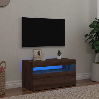 Mobili Porta Tv Con Luci Led 2 Pz 75X35X40 Cm