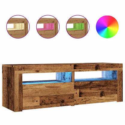 Mobile Porta Tv Con Led 120X35X40 Cm Multistrato