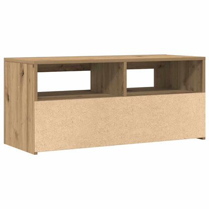 Mobile Porta Tv Con Led Artigianale 90X35X40 Cm Multistrato