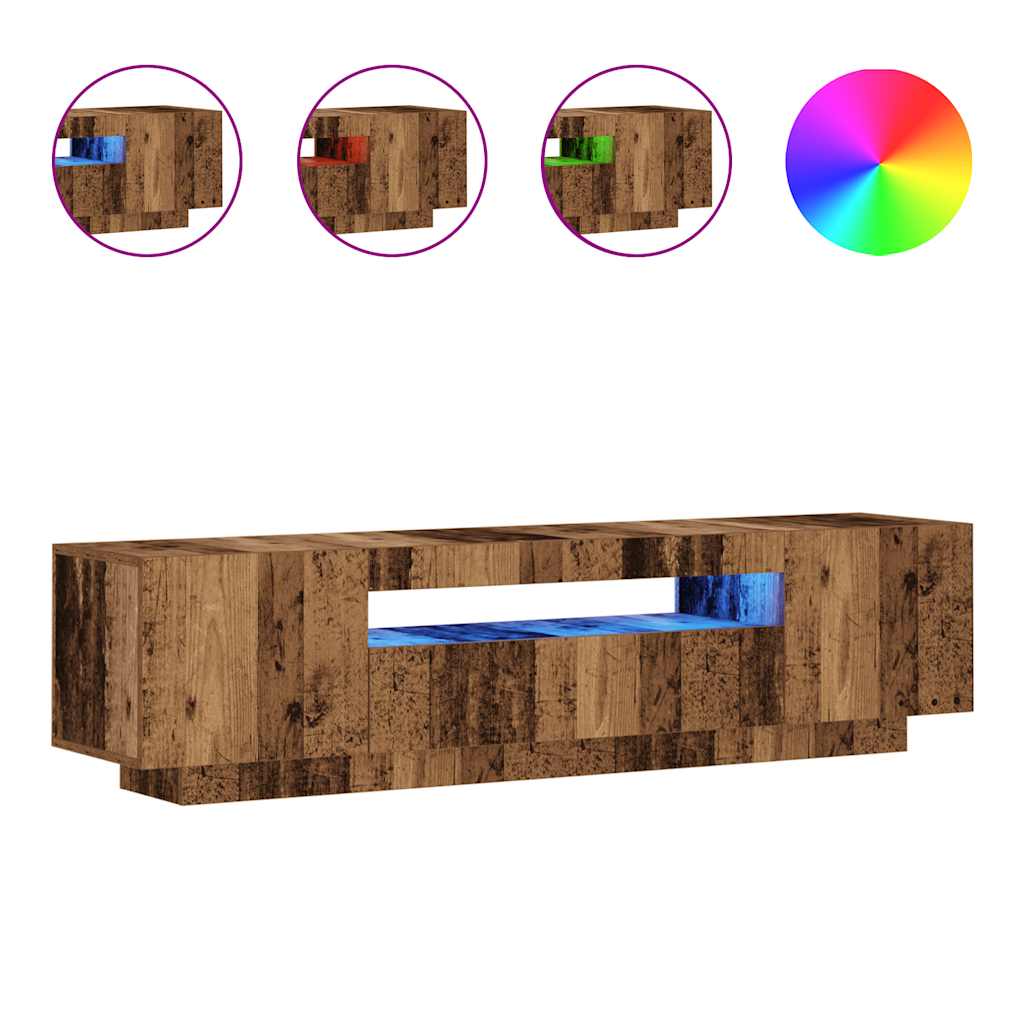 Mobile Porta Tv Con Led 160X35X40 Cm Truciolato