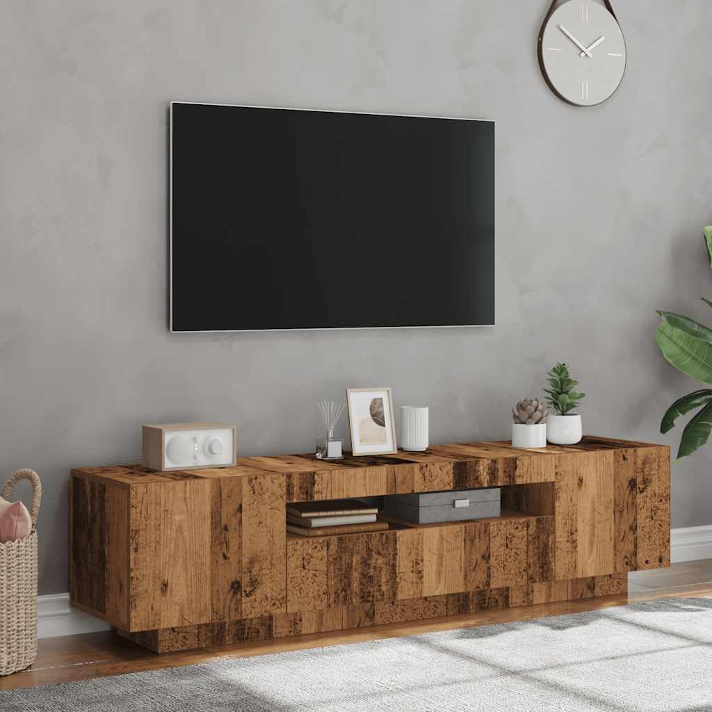 Mobile Porta Tv Con Led 160X35X40 Cm Truciolato