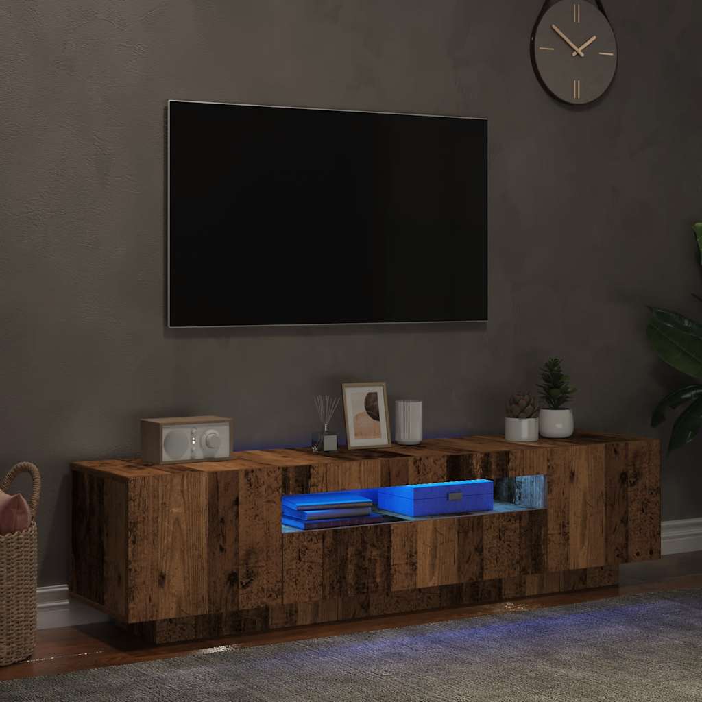 Mobile Porta Tv Con Led 160X35X40 Cm Truciolato
