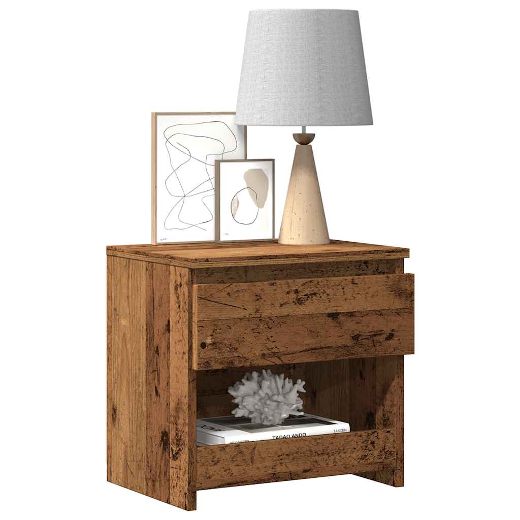 Comodini 2Pz 40X30X39Cm In Legno Multistrato