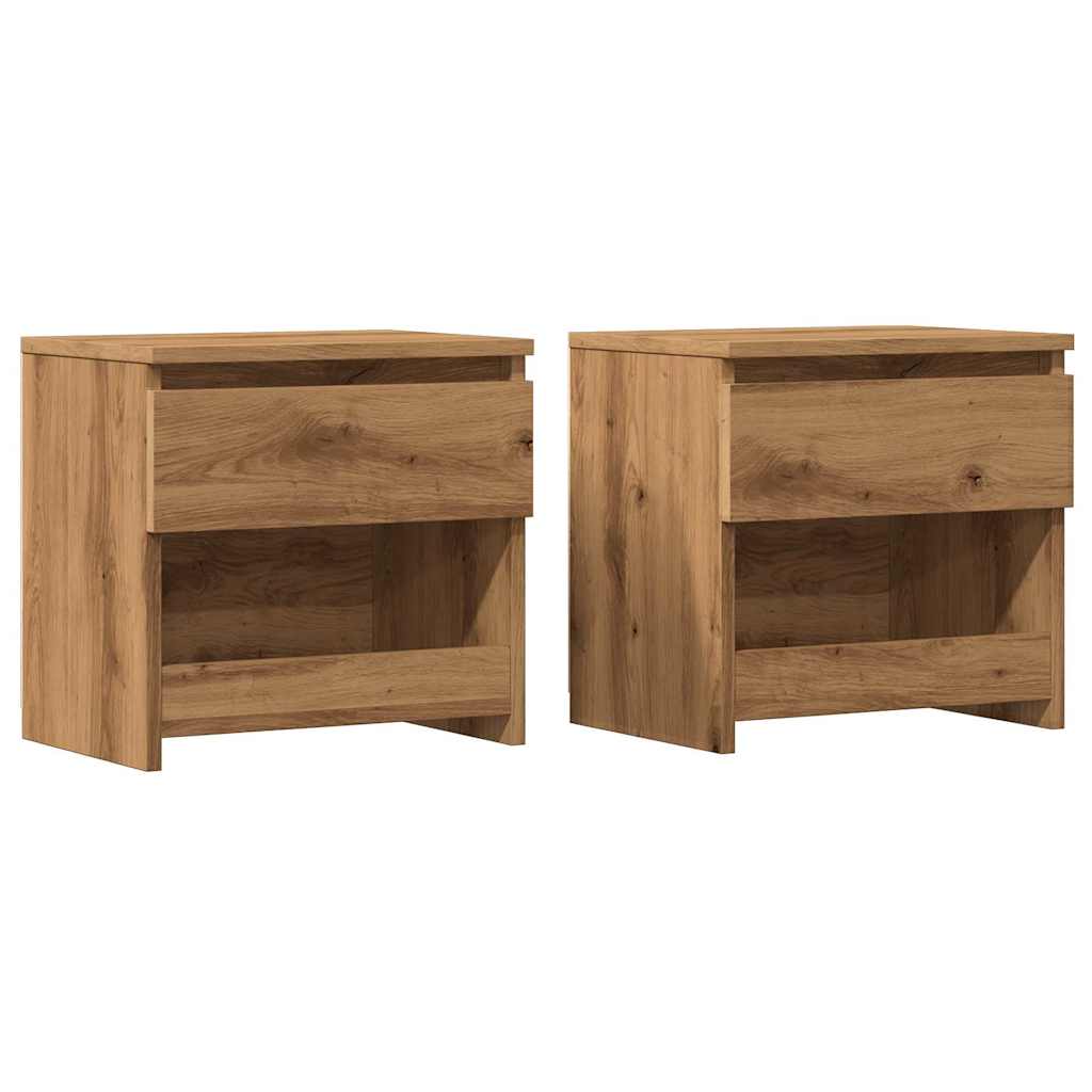 Comodini 2Pz 40X30X39Cm In Legno Multistrato
