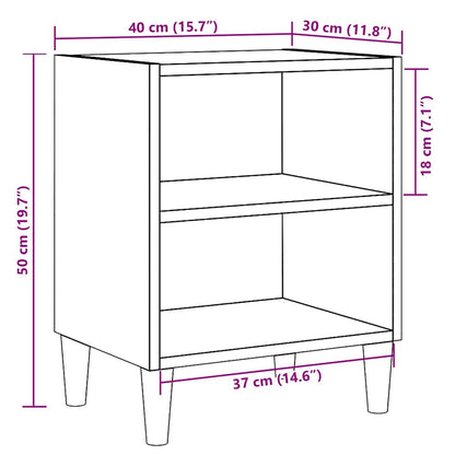 Comodino 40X30X50 Cm In Legno Multistrato