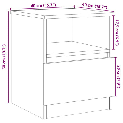 Comodino 40X40X50 Cm In Legno Multistrato