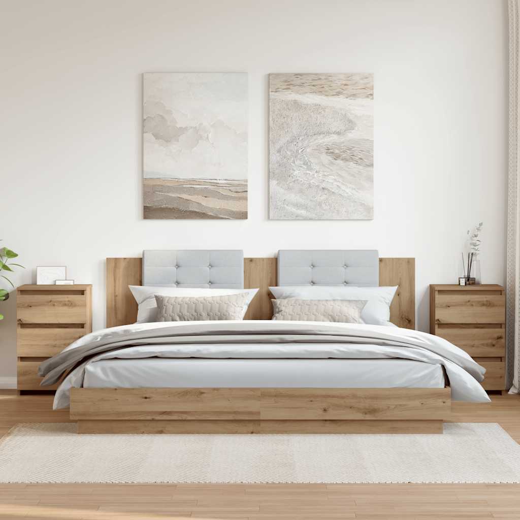 Comodino 40X35X62,5 Cm In Legno Multistrato