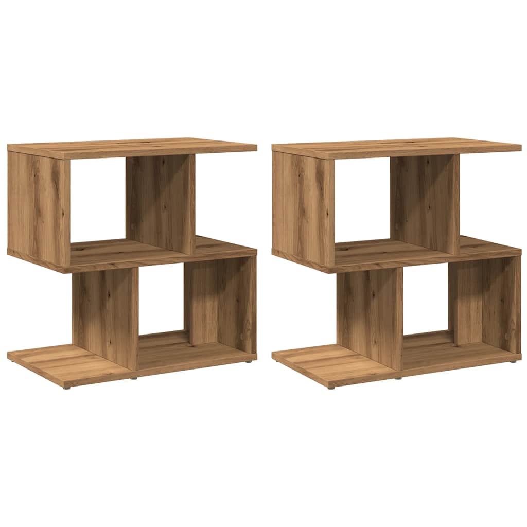 Comodini 2Pz 50X30X51,5 Cm Legno Multistrato