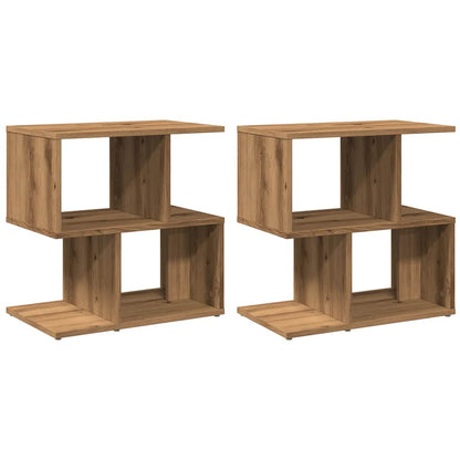 Comodini 2Pz 50X30X51,5 Cm Legno Multistrato
