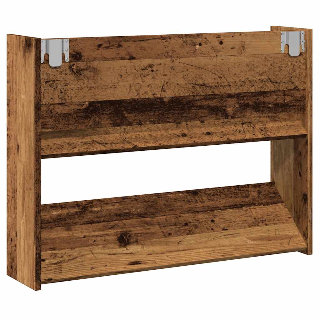 Scarpiera A Muro 80X18X In Truciolato Legno Antico
