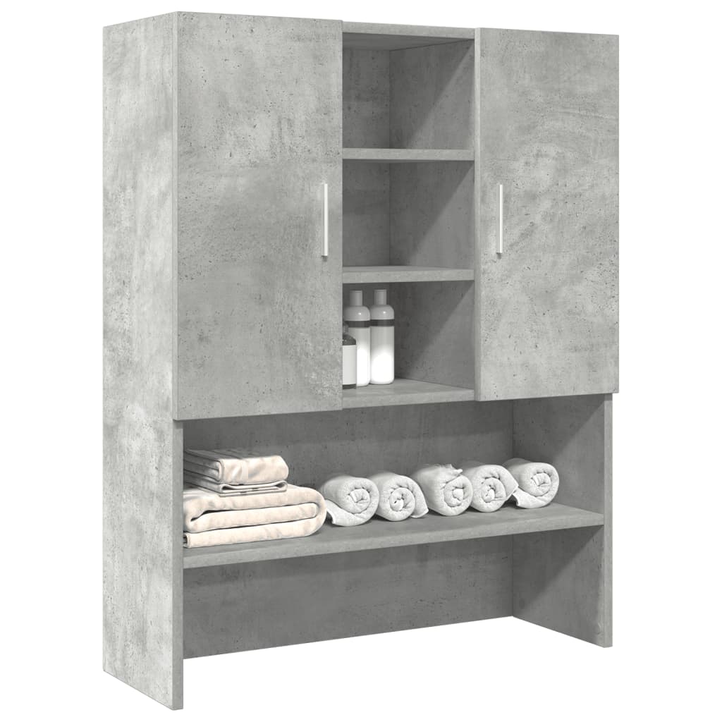 Mobile Per Lavatrice Grigio Cemento 70,5X25,5X90 Cm