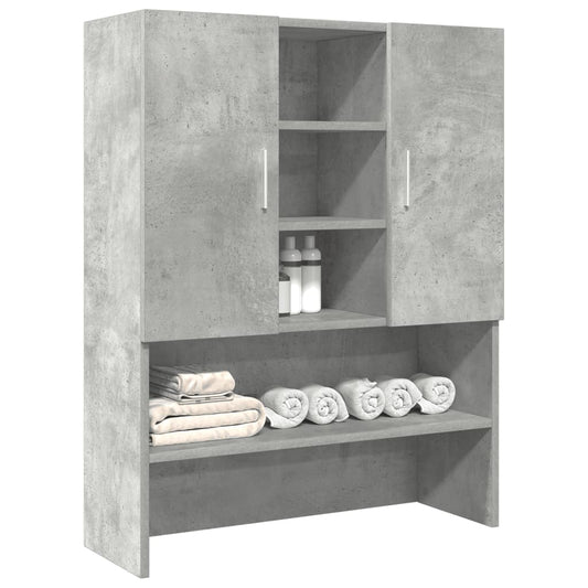 Mobile Per Lavatrice Grigio Cemento 70,5X25,5X90 Cm