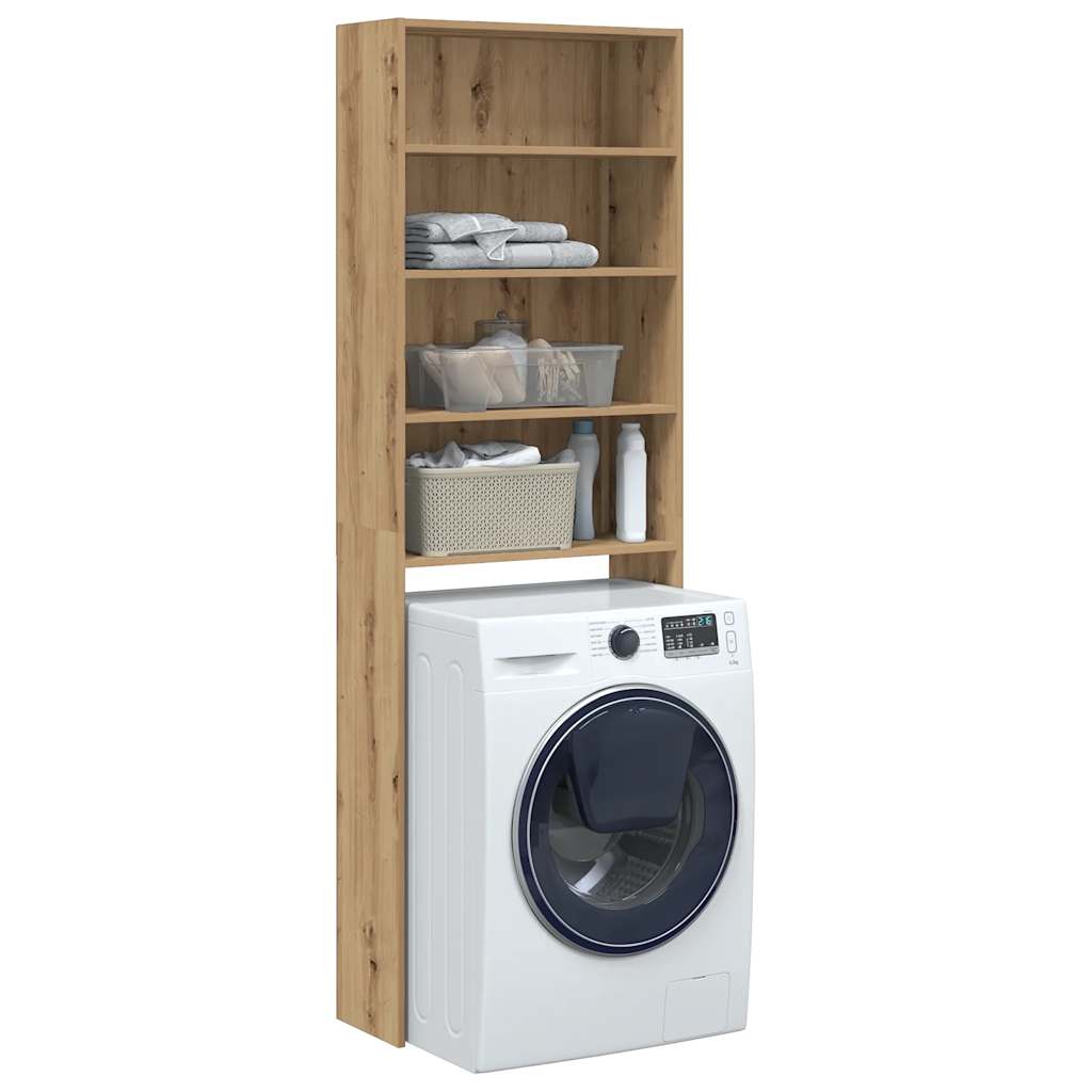 Mobile Per Lavatrice 64X24X190 Cm