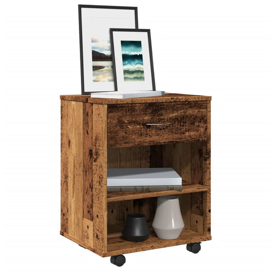 Mobiletto Con Ruote 46X36X59 Cm In Truciolato