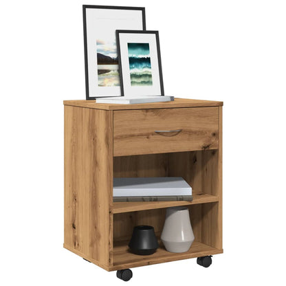Mobiletto Con Ruote 46X36X59 Cm In Truciolato