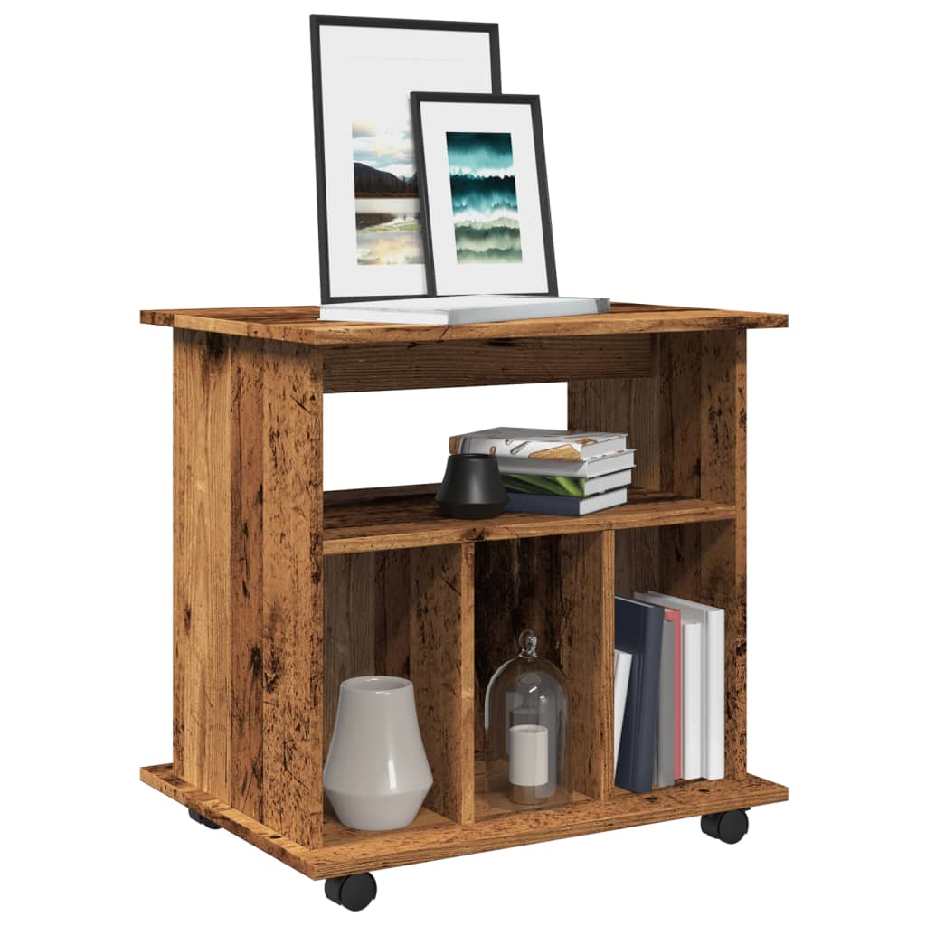 Mobiletto Con Ruote 60X45X60 Cm In Legno Multistrato