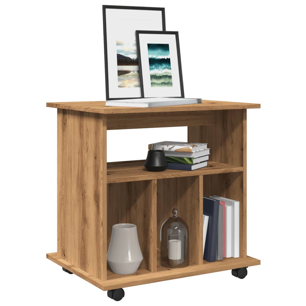 Mobiletto Con Ruote 60X45X60 Cm In Legno Multistrato