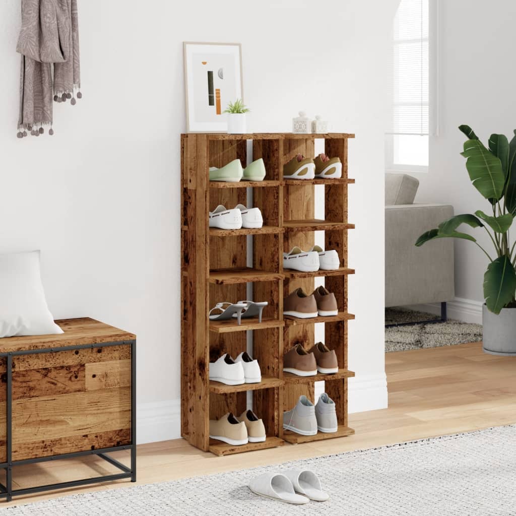 Scarpiere 2 Pz 28X27X102 Cm In Legno Multistrato