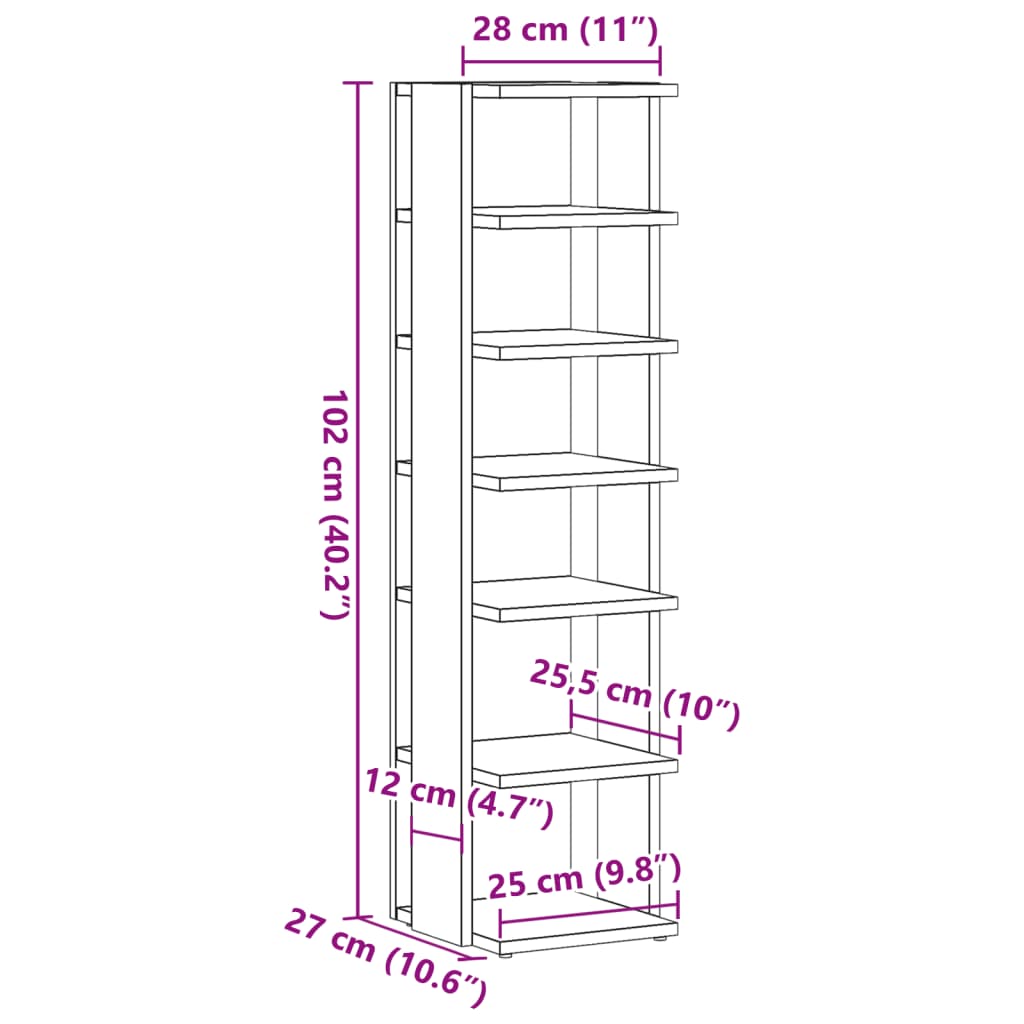 Scarpiere 2 Pz 28X27X102 Cm In Truciolato