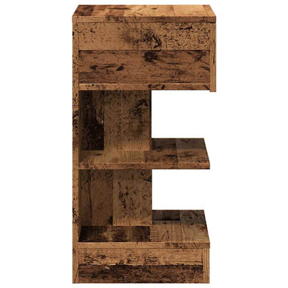 Comodino In Legno Vecchio 40X35X65 Cm In Legno Multistrato