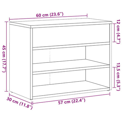 Scarpiera 60X30X45 Cm In Legno Multistrato
