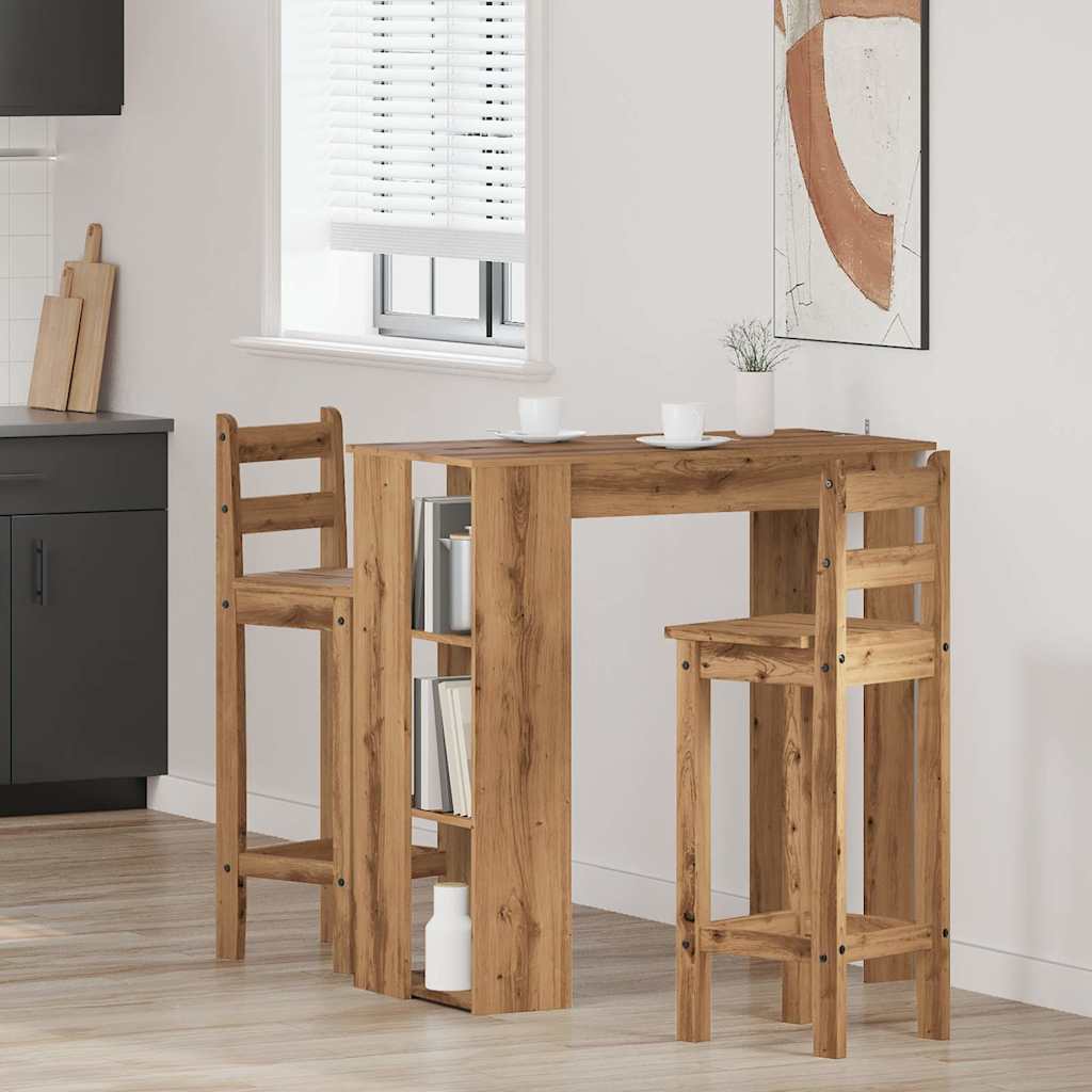 Tavolo Bar Ripiano 102X50X103,5Cm Truciolato